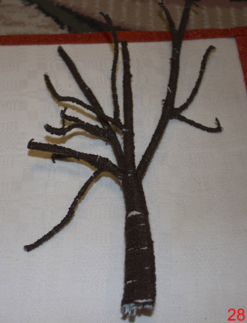 дерево из ниток каркас кабель