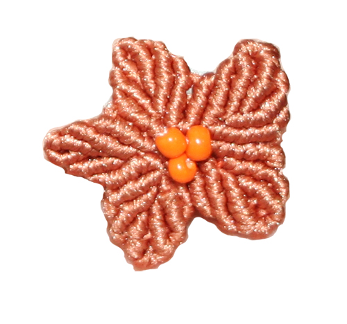 классическая схема цветка макраме