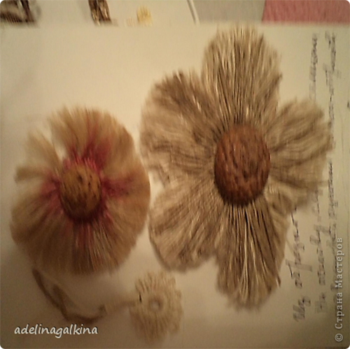 Цветы-макраме из обрезков ниток от Петерс Розы
