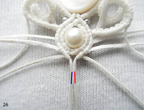 плетем свадебные серьги