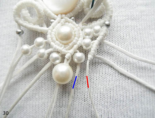 плетем свадебные серьги
