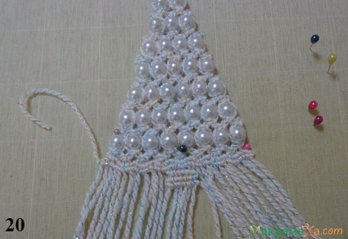 плетение елочки
