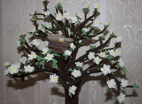крона цветущего дерева весна поделка
